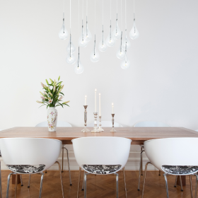 Modern Glass Drops Chandelier