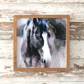 Rustic Farm Horse Wall Art - Country Style Decor for Equestrian Enthusiasts