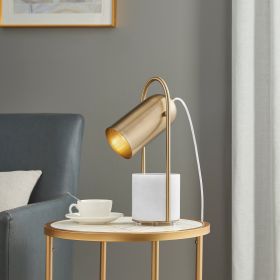 Chrysalism Gold and Marble Table Lamp