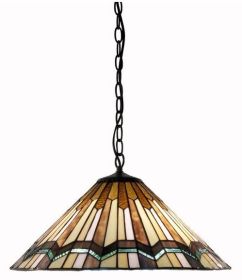 Tiffany Style Arrow Head Hanging Lamp