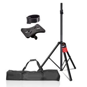 5 Core Speaker Stand Tripod Floor Heavy Duty Adjustable Up to 72 Inch DJ Studio Monitor Stands Pole Mount - SS HD 1PK BLK BAG