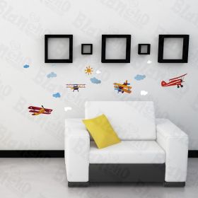 Flying High - Hemu Wall Decals Stickers Appliques Home Decor 12.6 BY 23.6 Inches