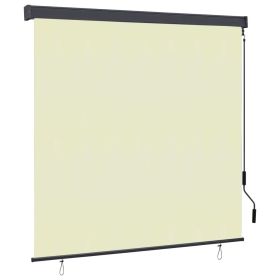 Outdoor Roller Blind 66.9"x98.4" Cream