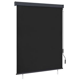 Outdoor Roller Blind 55.1"x98.4" Anthracite