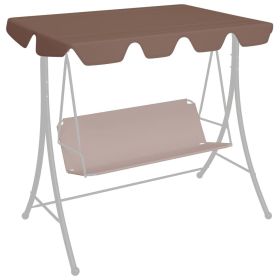 Replacement Canopy for Garden Swing Brown 74"/66.1"x43.3"/57.1"