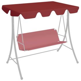 Replacement Canopy for Garden Swing Wine Red 74"/66.1"x57.1"/43.3"