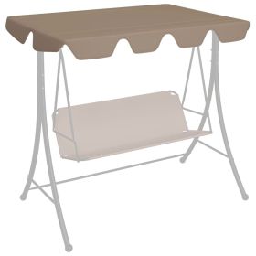 Replacement Canopy for Garden Swing Taupe 74"/66.1"x43.3"/57.1"