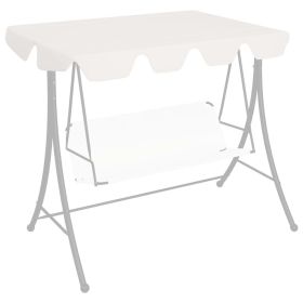 Replacement Canopy for Garden Swing White 59.1"/51.2"x27.6"/41.3"