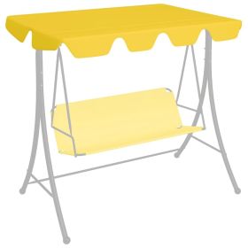 Replacement Canopy for Garden Swing Yellow 74"/66.1"x57.1"/43.3"