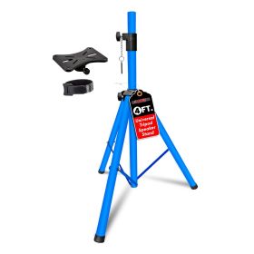 5 Core Speaker Stand Tripod Floor Adjustable Up to 48 Inch DJ Studio Monitor Stands Short Pole Mount - SS HD 1PK SKY BLU 4FT