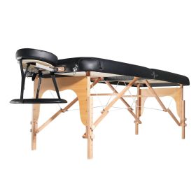 VEVOR Professional Wide Massage Table 30" W, Heavy Duty Folding Massage Table, 8-Level Height Adjustable Facial Salon Tattoo Bed