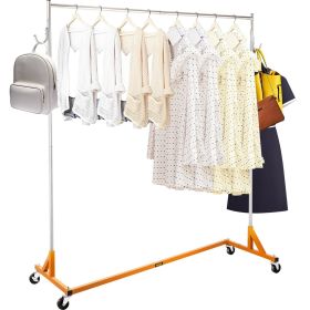 VEVOR Z Rack, Industrial Grade Z Base Garment Rack, Height Adjustable Rolling Z Garment Rack