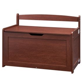 VEVOR Wooden Toy Chest for Kids, Toddler Toy Storage Box with Flip-Top Lid and Safety Hinge