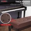 5 Core Duet Piano Bench w Storage For Two Wooden Adjustable Keyboard Stool - Adults & Kids - PNB DT BR