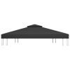 2-Tier Gazebo Top Cover 1 oz/ft¬≤ 13.1'x9.8' Black