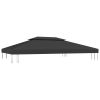 2-Tier Gazebo Top Cover 1 oz/ft¬≤ 13.1'x9.8' Black