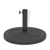 Parasol Base Resin Round Black 30.9 lb