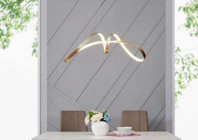 Bucharest Integrated LED Chandelier (Option: Sandy Gold)