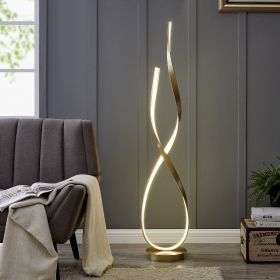 Vienna LED 55" Tall Floor Lamp (Option: Sandy Gold)