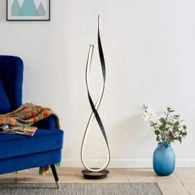 Vienna LED 55" Tall Floor Lamp (Option: Matte Black)