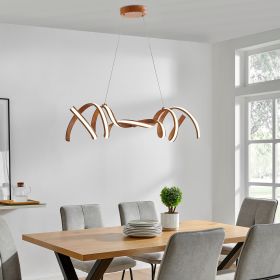 Munich LED Horizontal Chandelier (Option: Wood)