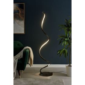 Modern Spiral LED 61" Floor Lamp (Option: Black)