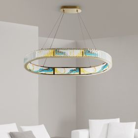 Boeseman's Colorful Chandelier (Option: 1 Tier, Squoval)