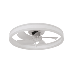 Ceiling Fan With Lighted Dimmable LEDs (Color: White)